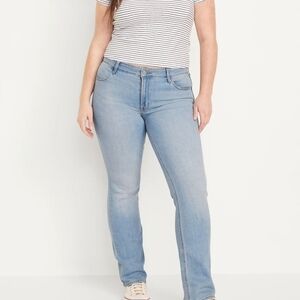 Old Navy Blue Straight Leg Jeans Classic Fit